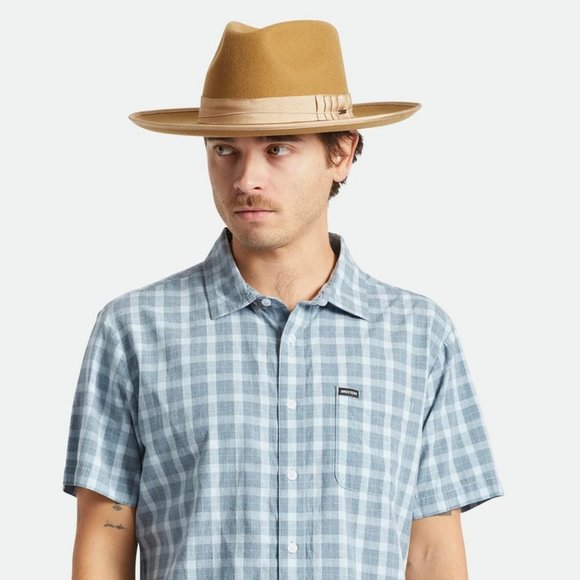 Brixton Reno Fedora Metal Bronze Size M main image 8